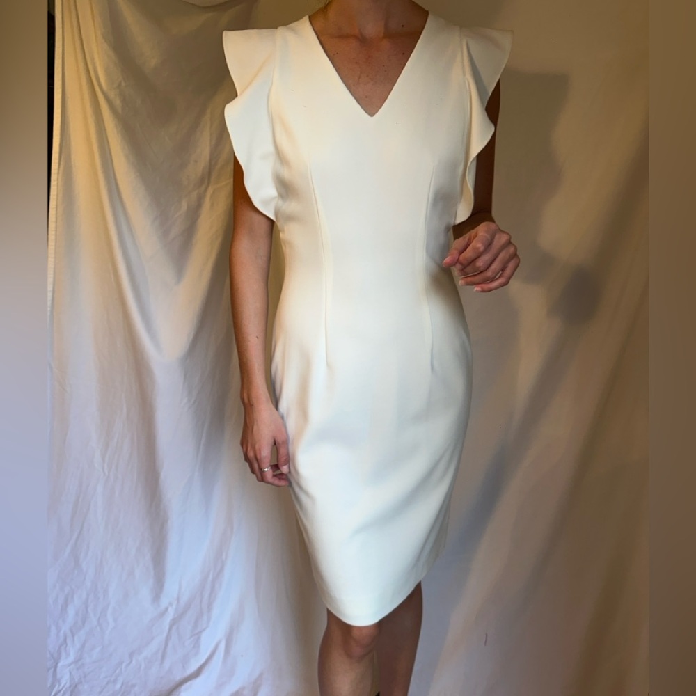 ANTONIO MELANI Cream Midi Dress